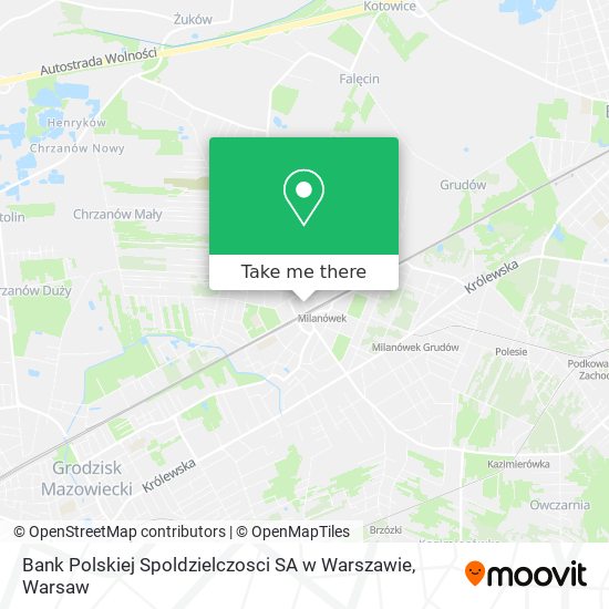 Bank Polskiej Spoldzielczosci SA w Warszawie map