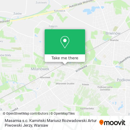 Masarnia s.c. Kamiński Mariusz Rozwadowski Artur Piwowski Jerzy map