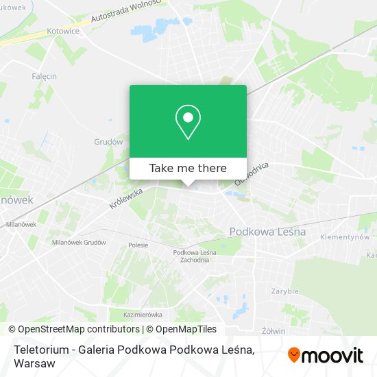 Teletorium - Galeria Podkowa Podkowa Leśna map