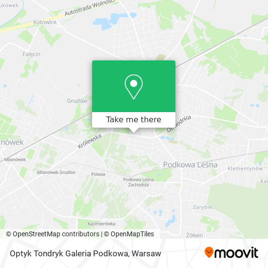 Optyk Tondryk Galeria Podkowa map