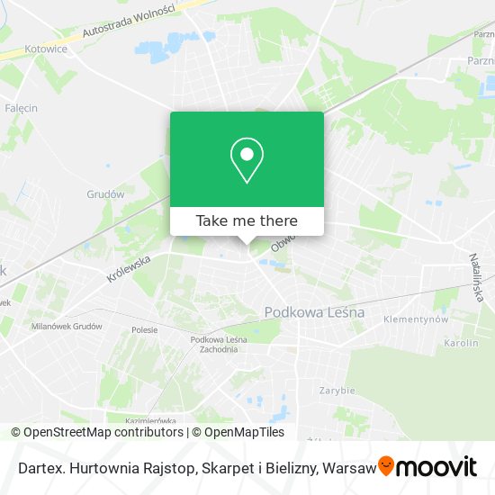 Dartex. Hurtownia Rajstop, Skarpet i Bielizny map