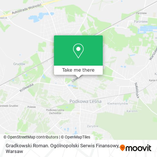 Gradkowski Roman. Ogólnopolski Serwis Finansowy map