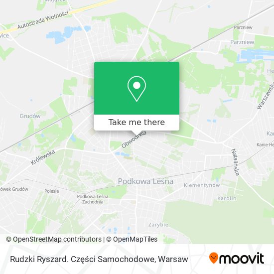 Rudzki Ryszard. Części Samochodowe map