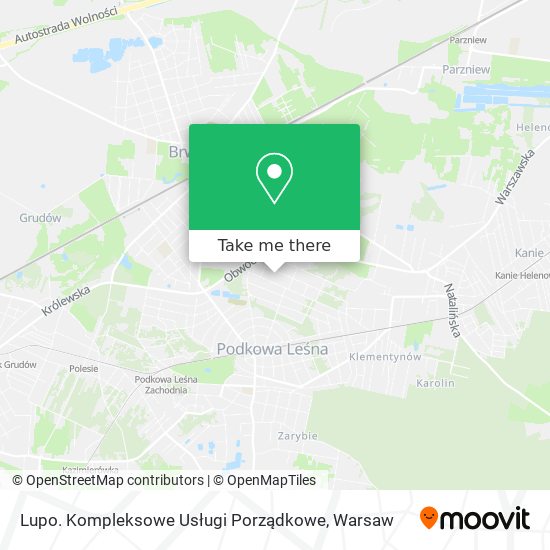 Lupo. Kompleksowe Usługi Porządkowe map