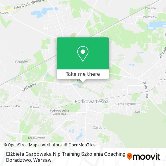 Elżbieta Garbowska Nlp Training Szkolenia Coaching Doradztwo map