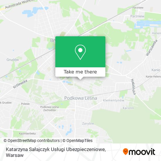 Katarzyna Sałajczyk Usługi Ubezpieczeniowe map