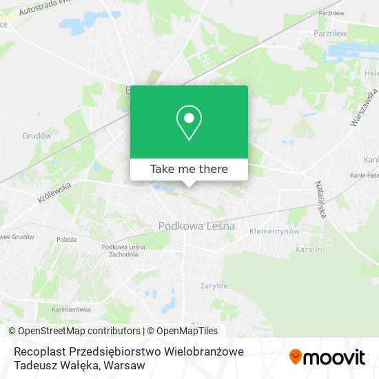 Recoplast Przedsiębiorstwo Wielobranżowe Tadeusz Wałęka map