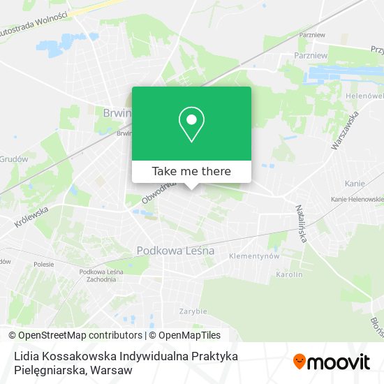 Lidia Kossakowska Indywidualna Praktyka Pielęgniarska map