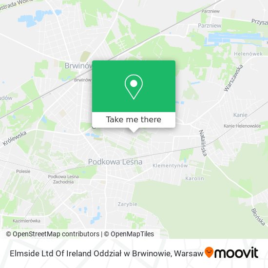 Elmside Ltd Of Ireland Oddział w Brwinowie map