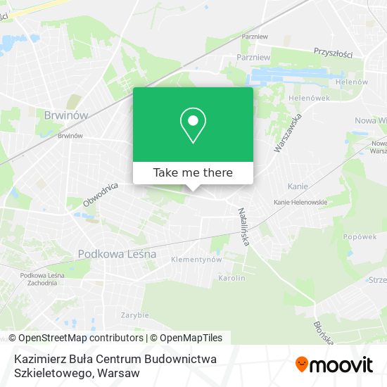 Kazimierz Buła Centrum Budownictwa Szkieletowego map