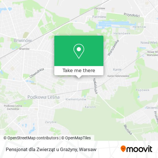 Pensjonat dla Zwierząt u Grażyny map