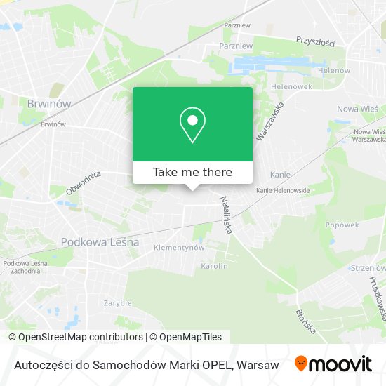 Autoczęści do Samochodów Marki OPEL map