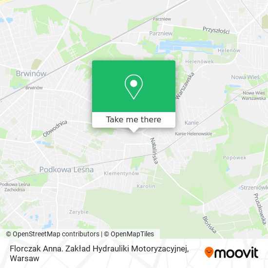 Florczak Anna. Zakład Hydrauliki Motoryzacyjnej map