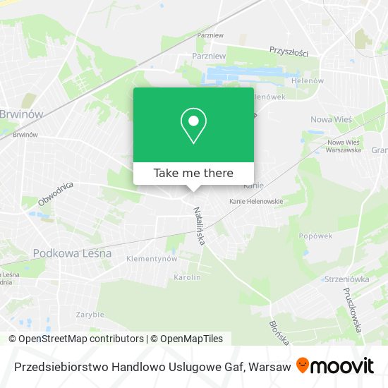 Przedsiebiorstwo Handlowo Uslugowe Gaf map