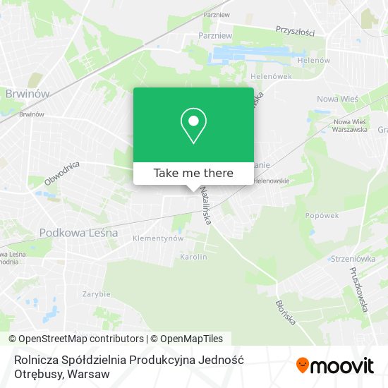 Rolnicza Spółdzielnia Produkcyjna Jedność Otrębusy map