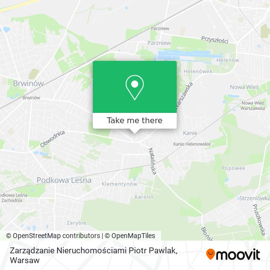 Zarządzanie Nieruchomościami Piotr Pawlak map