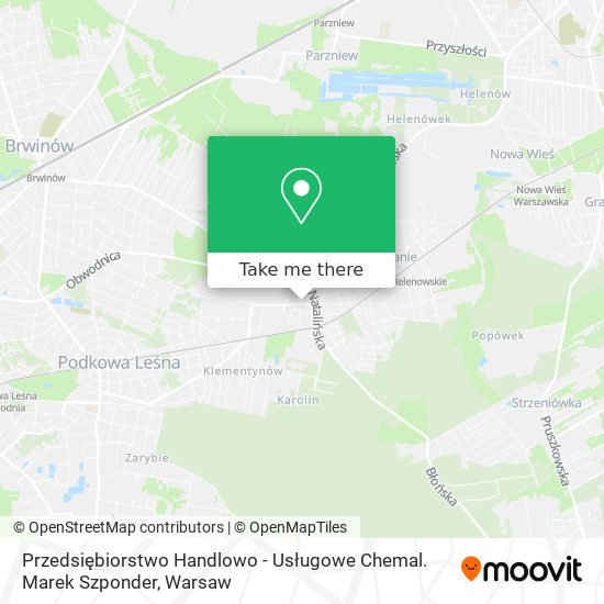 Przedsiębiorstwo Handlowo - Usługowe Chemal. Marek Szponder map