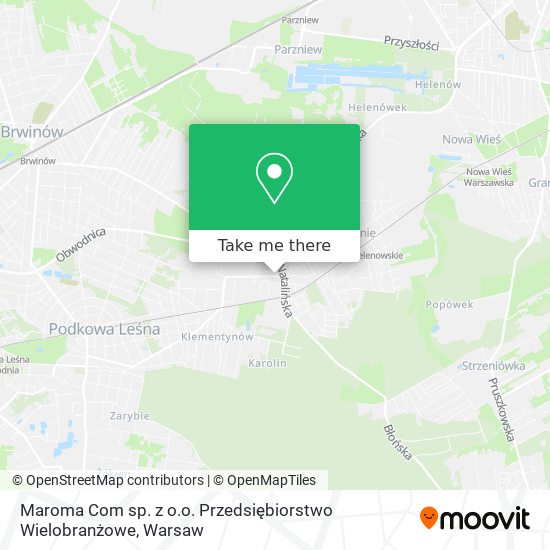 Maroma Com sp. z o.o. Przedsiębiorstwo Wielobranżowe map