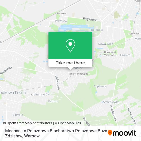 Mechanika Pojazdowa Blacharstwo Pojazdowe Buza Zdzisław map