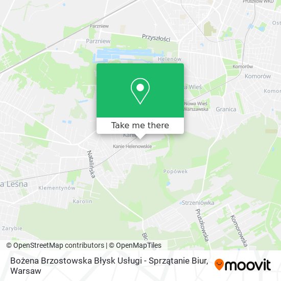 Bożena Brzostowska Błysk Usługi - Sprzątanie Biur map