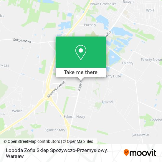 Łoboda Zofia Sklep Spożywczo-Przemysłowy map