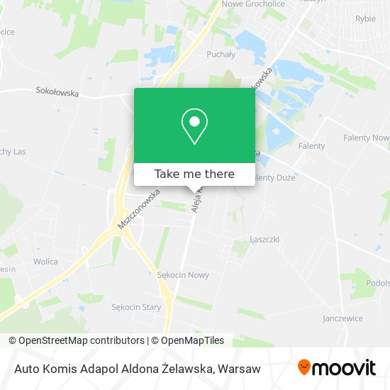 Auto Komis Adapol Aldona Żelawska map