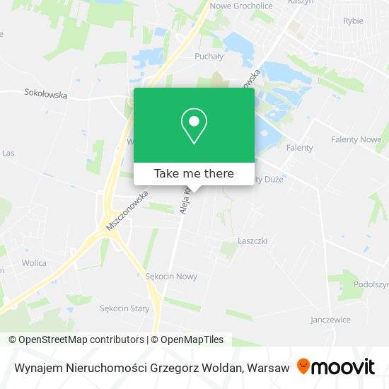 Wynajem Nieruchomości Grzegorz Woldan map