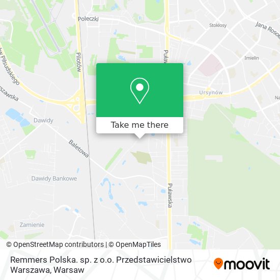 Remmers Polska. sp. z o.o. Przedstawicielstwo Warszawa map