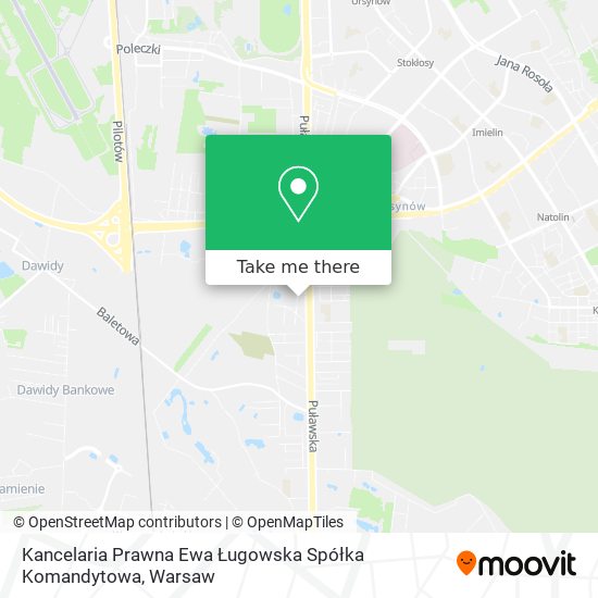 Kancelaria Prawna Ewa Ługowska Spółka Komandytowa map