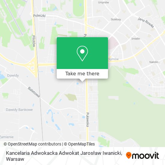 Kancelaria Adwokacka Adwokat Jarosław Iwanicki map