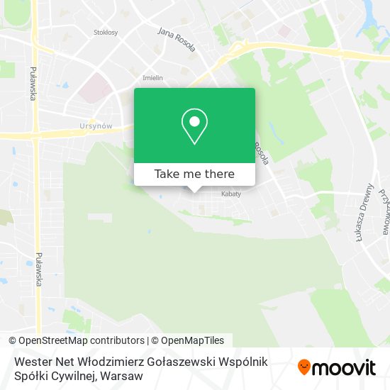 Wester Net Włodzimierz Gołaszewski Wspólnik Spółki Cywilnej map