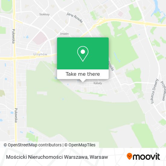 Mościcki Nieruchomości Warszawa map