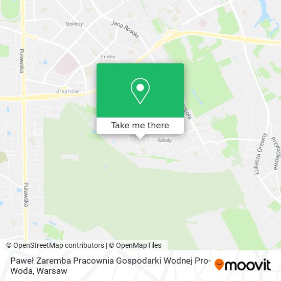 Paweł Zaremba Pracownia Gospodarki Wodnej Pro-Woda map