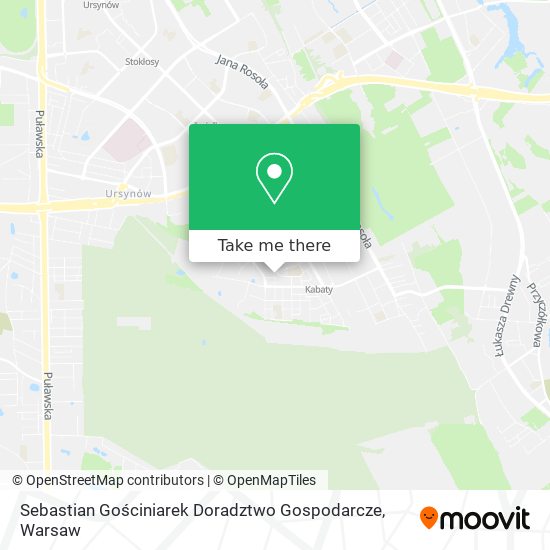 Sebastian Gościniarek Doradztwo Gospodarcze map