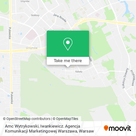 Amc Wytrykowski, Iwankiewicz. Agencja Komunikacji Marketingowej Warszawa map