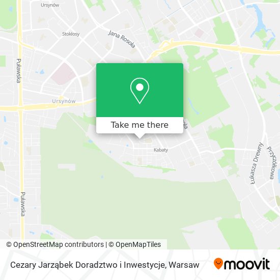 Cezary Jarząbek Doradztwo i Inwestycje map