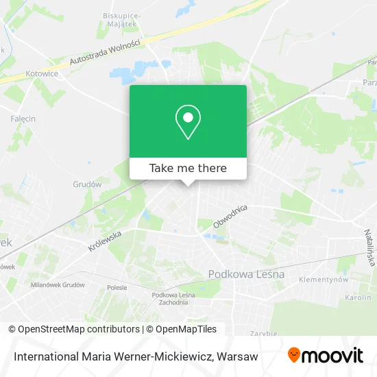 Карта International Maria Werner-Mickiewicz