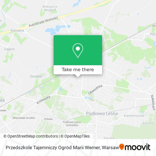 Przedszkole Tajemniczy Ogród Marii Werner map