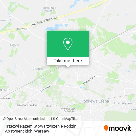 Trzeźwi Razem Stowarzyszenie Rodzin Abstynenckich map