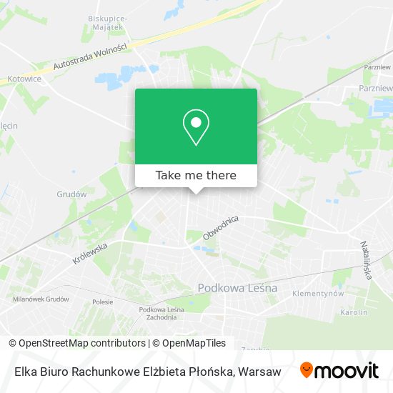 Elka Biuro Rachunkowe Elżbieta Płońska map