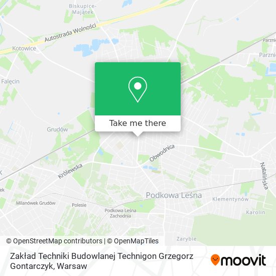 Карта Zakład Techniki Budowlanej Technigon Grzegorz Gontarczyk