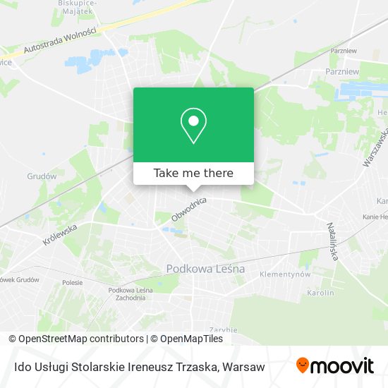 Ido Usługi Stolarskie Ireneusz Trzaska map