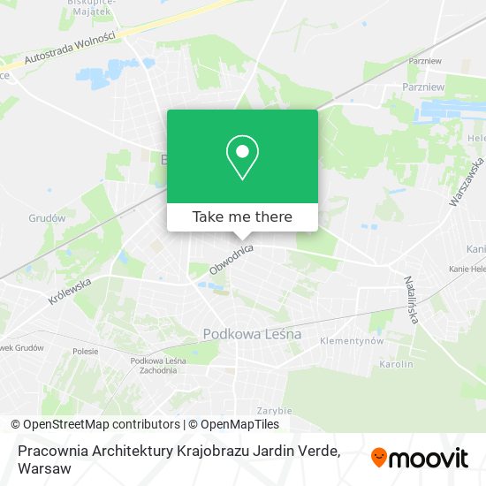 Pracownia Architektury Krajobrazu Jardin Verde map