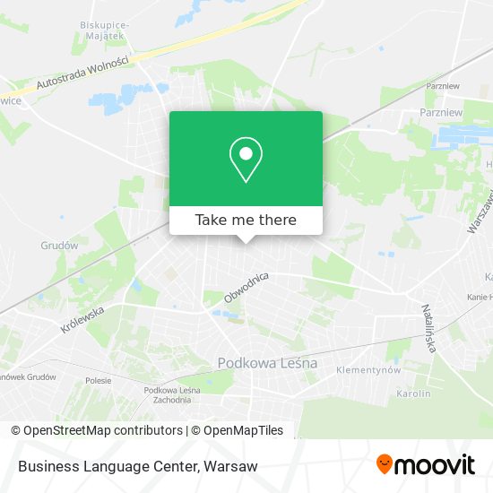 Business Language Center map