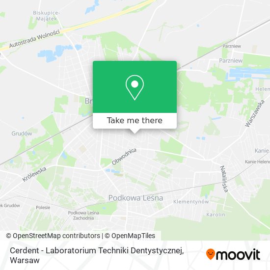 Cerdent - Laboratorium Techniki Dentystycznej map