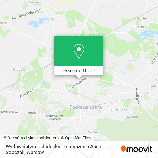 Wydawnictwo Układanka Tłumaczenia Anna Sobczak map