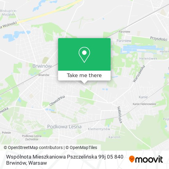 Wspólnota Mieszkaniowa Pszczelińska 99j 05 840 Brwinów map