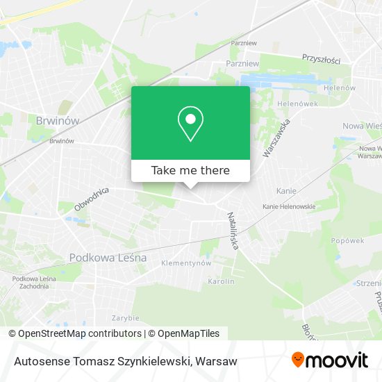 Autosense Tomasz Szynkielewski map