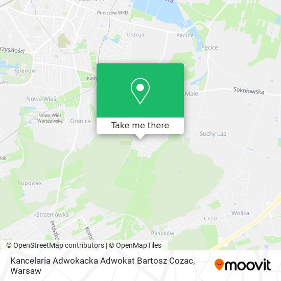 Kancelaria Adwokacka Adwokat Bartosz Cozac map