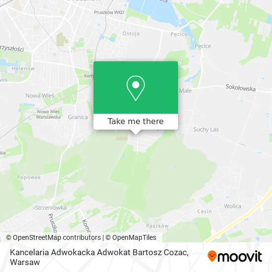 Карта Kancelaria Adwokacka Adwokat Bartosz Cozac